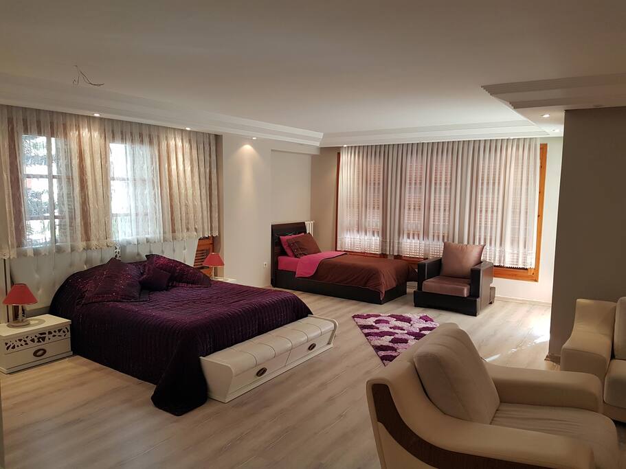 Living room and first bedroom
