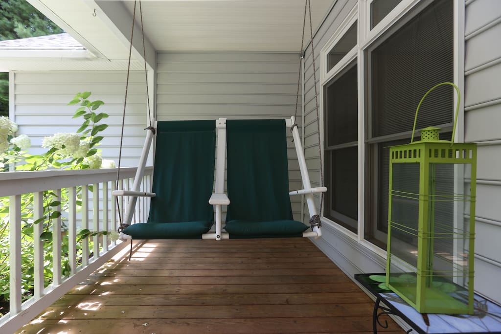 Swing on our front porch