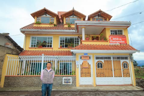House on front of lake San Pablo + experiences