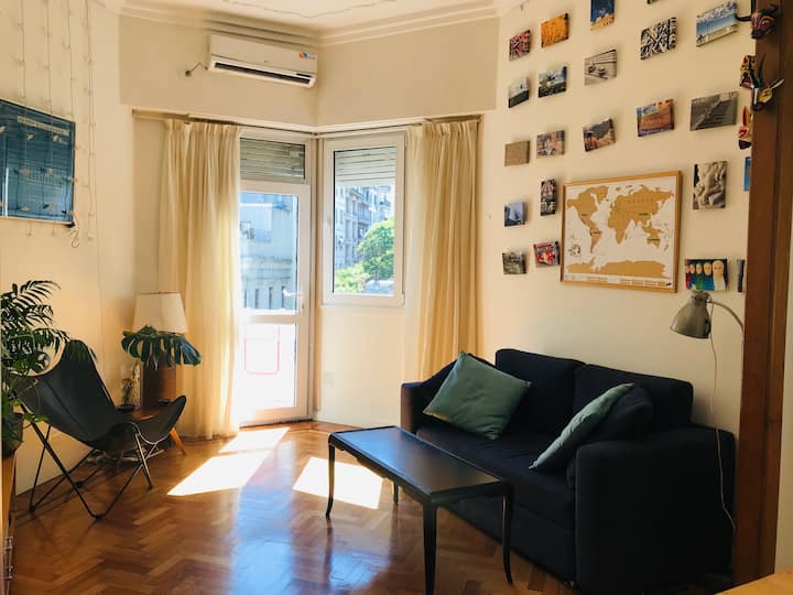 Two-bedroom apartment with office in San Nicolás