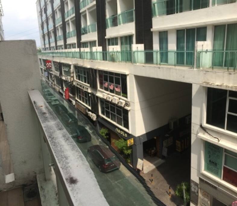 view from balcony