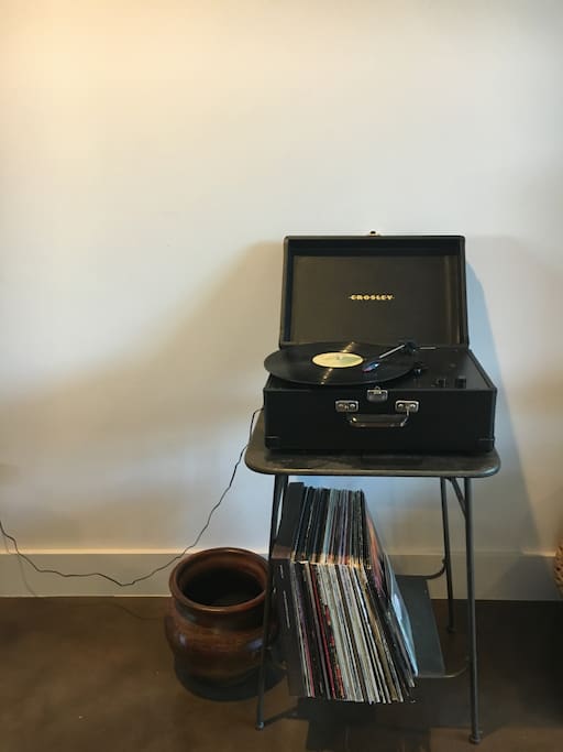 Record player available for your use!
