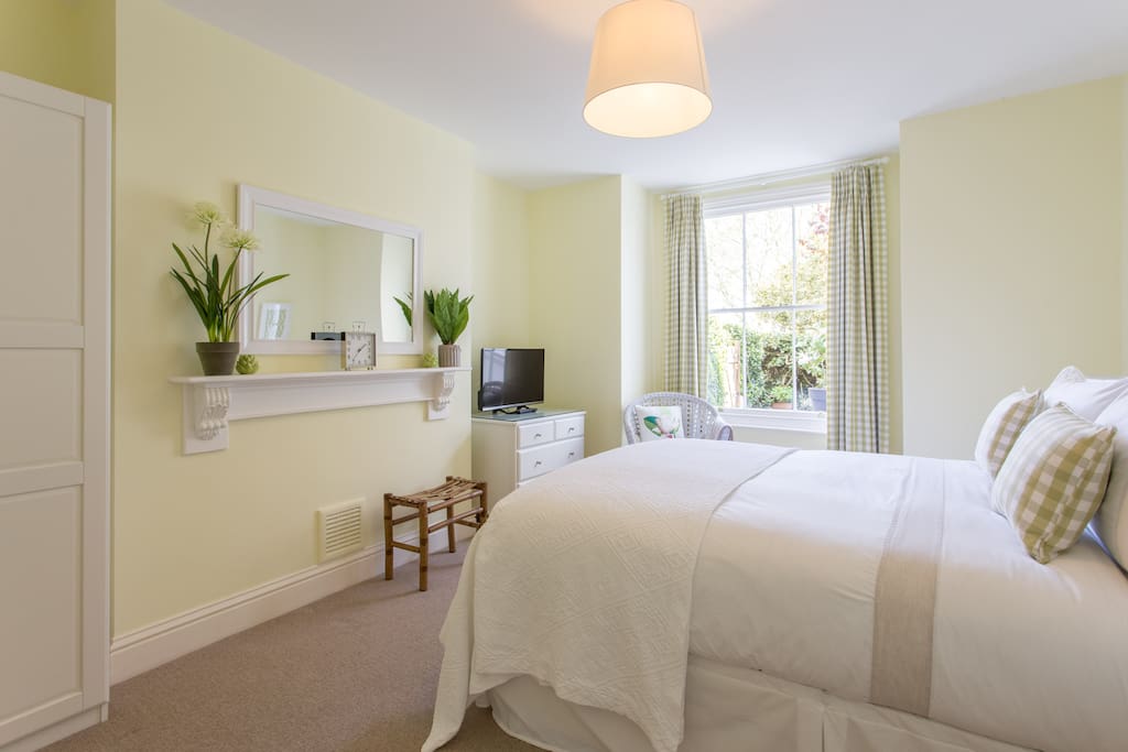 Bedroom with 100% cotton bed linen