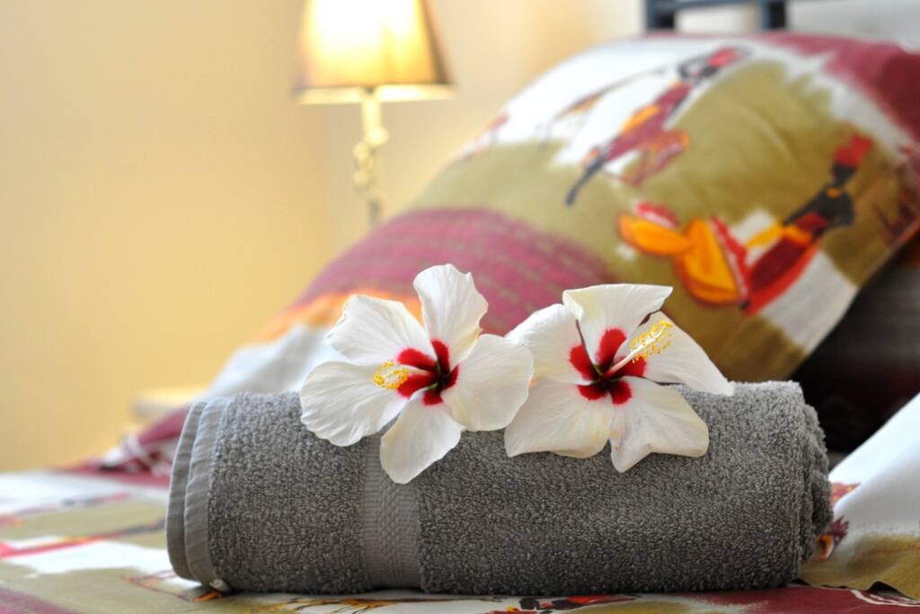 Linges et draps fournis