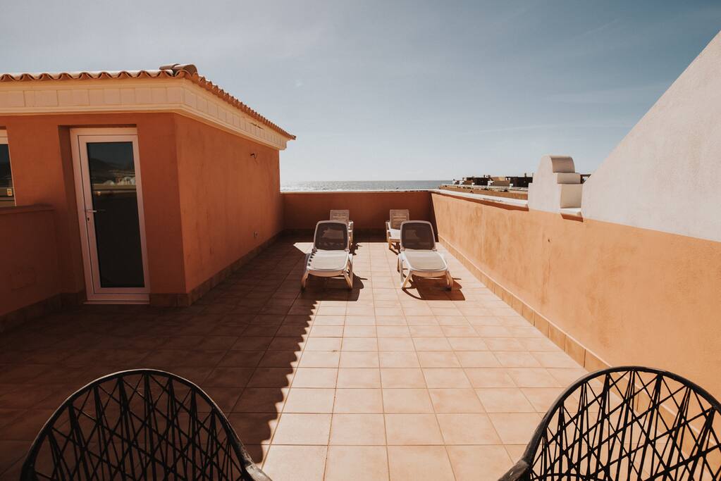 View from the private terrace...