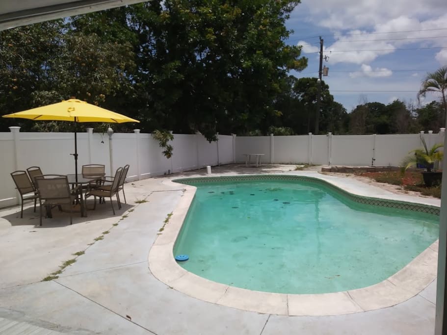 Backyard and pool