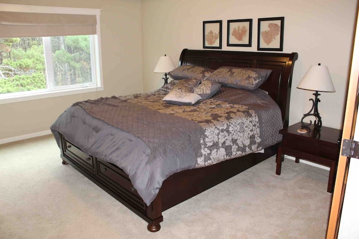 Primary bedroom with king size bed