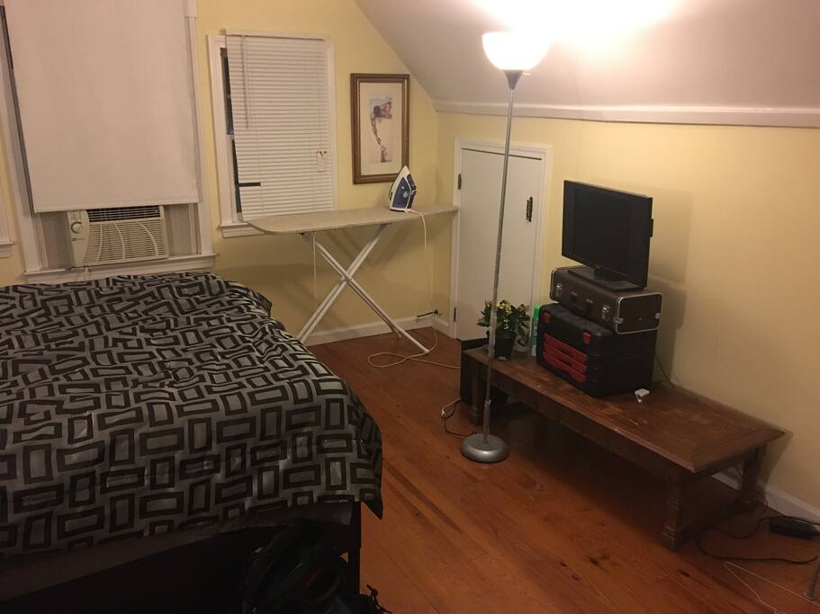 One of the large bedrooms.
