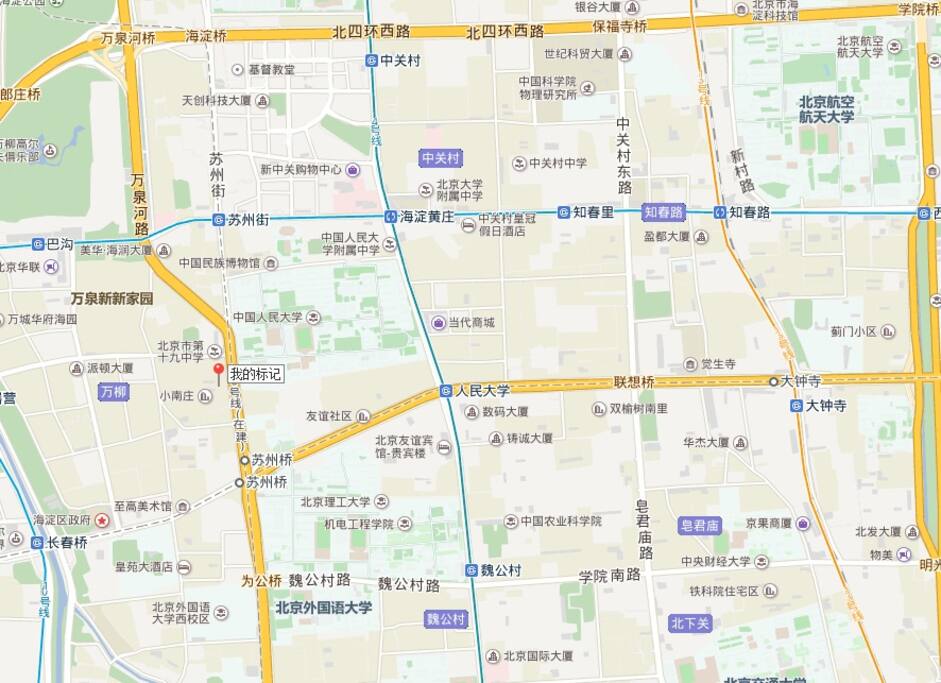 房源位于小红点处