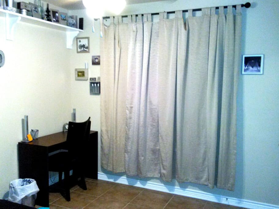 New desk w WiFi and large window