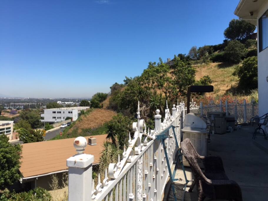 View outside from balcony off bedroom
