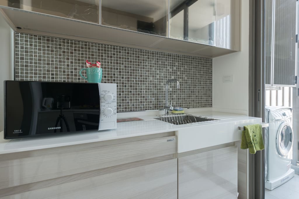 Kitchen with fully equipped