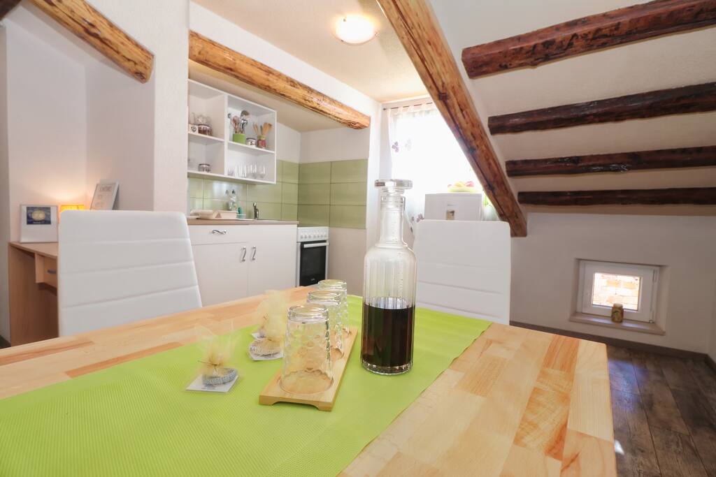 Dinner room and kitchen