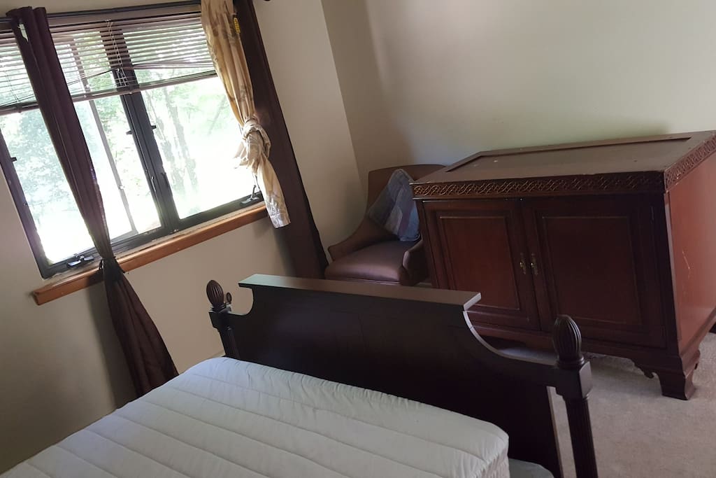 chair with desk and night chest