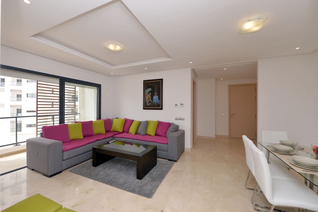 The sofa converts into a bed to sleep 1 guest
