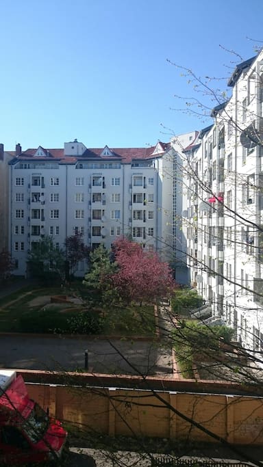 Hinterhof- view out of the window