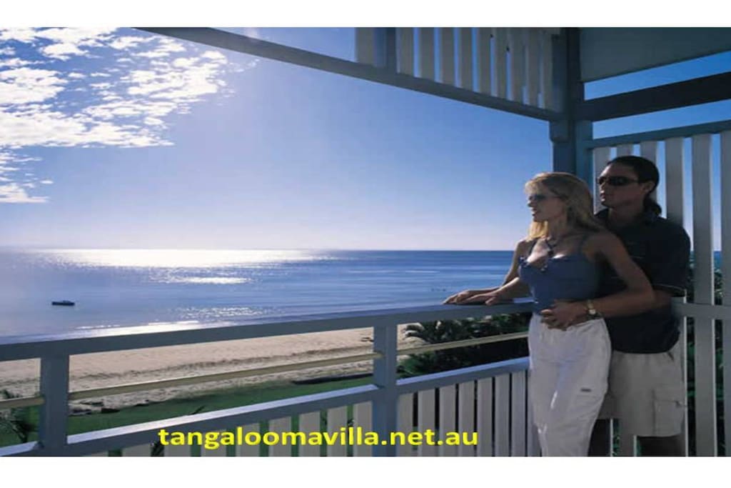 View across pristine Moreton Bay from top deck
