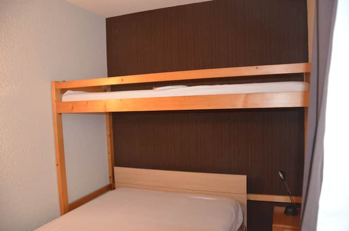 bedroom with mezzanine bed