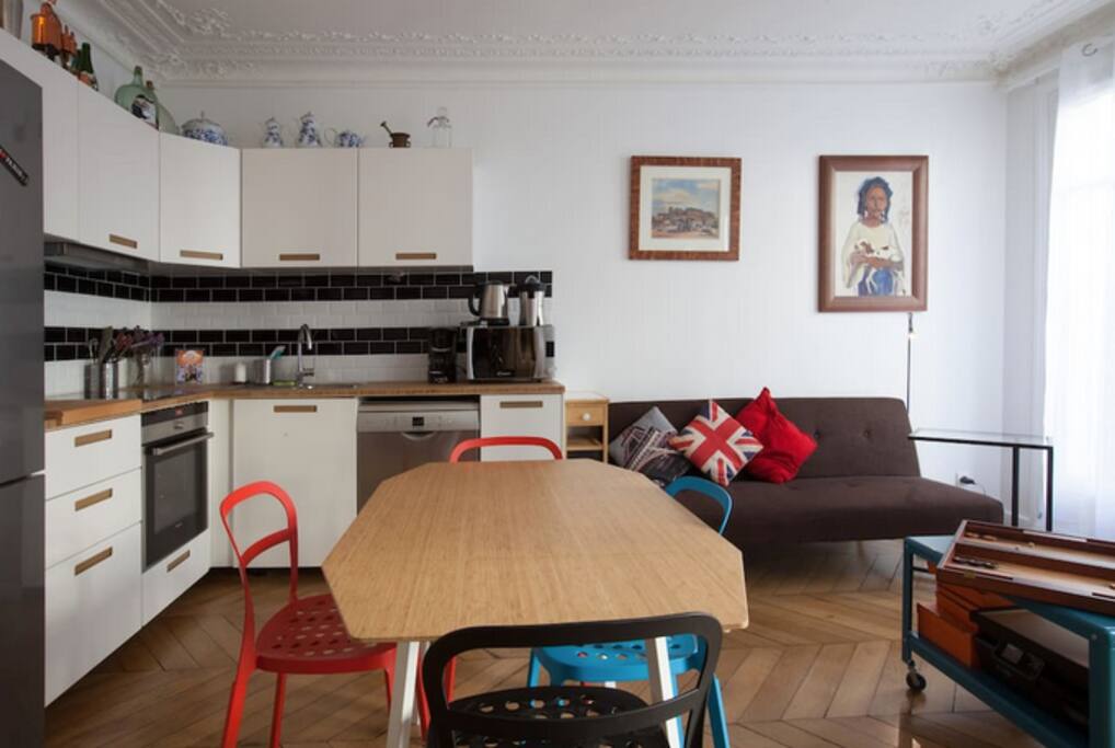 Living Room & Open Kitchen