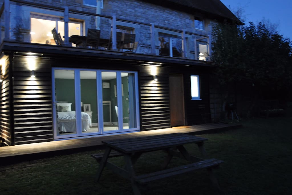 The Garden Suite at night