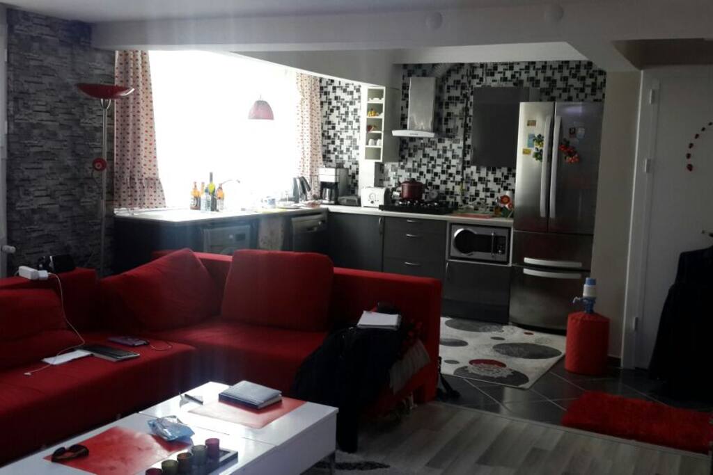 Living Room + Kitchen