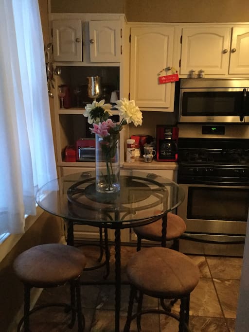 Private kitchen area, coffee , drinks and snacks provided