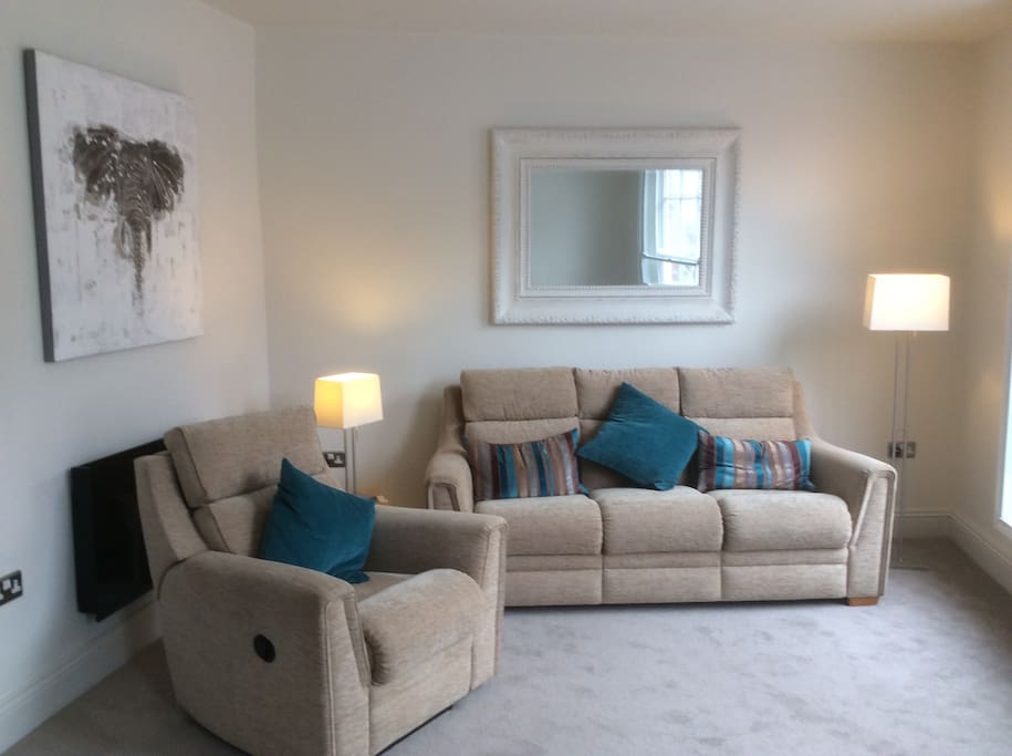 Comfy sofa and reclining chair