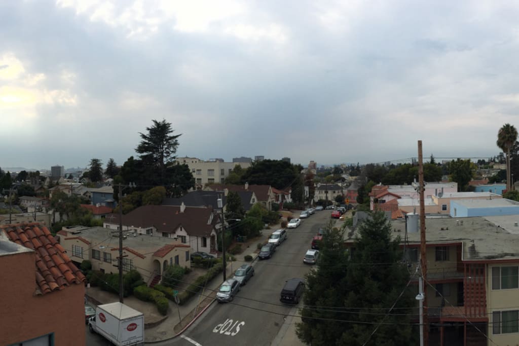 views from the private rooftop perch!
