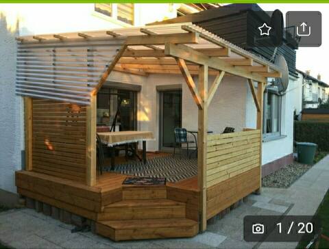 4 rooms, garden & pool near hospital, U-Bahn/S-Bahn