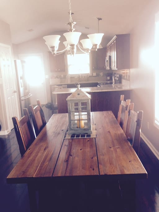 Open concept dining room