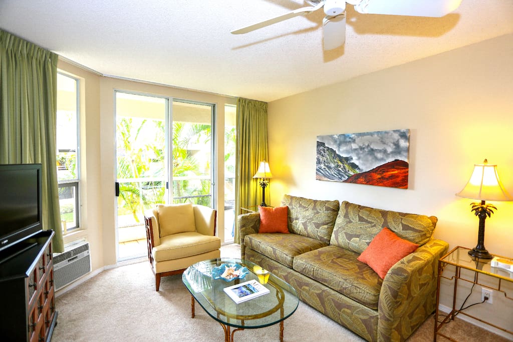 Comfortable, beautiful living room to relax
