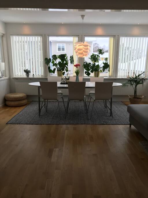Dinnertable in the livingroom