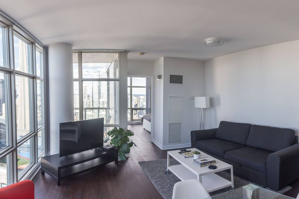 Living room with view