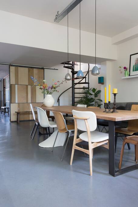 The large kitchen table