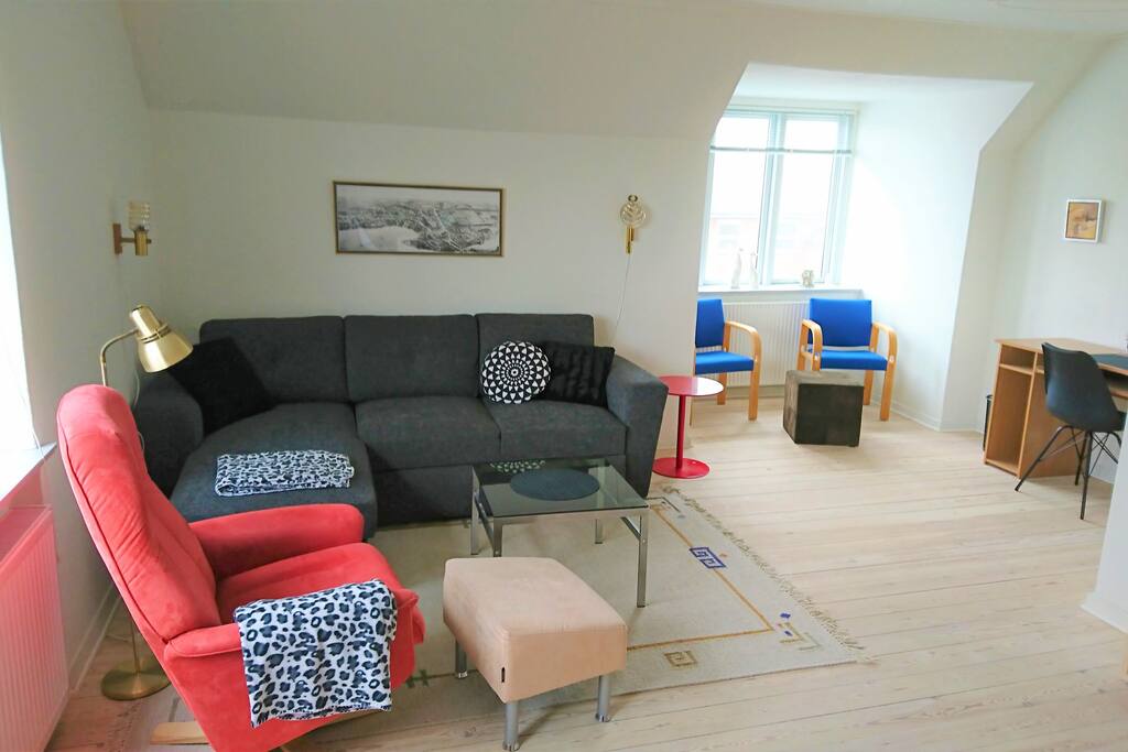 Stue med sovesofa