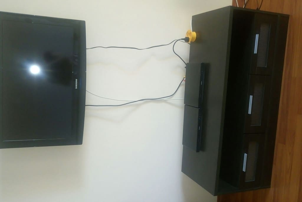 TV and DVD player