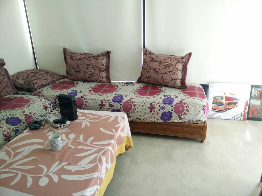 Le salon oriental de l'appartement