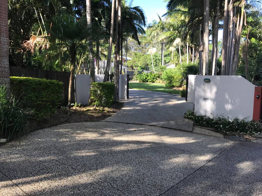 Our front gates, with Intercom.