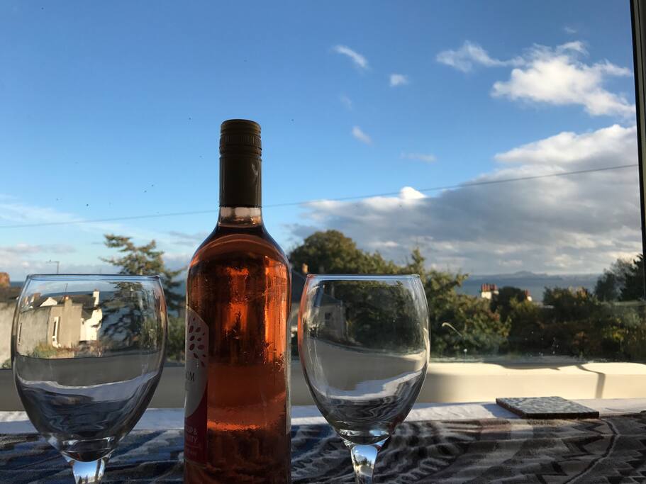 Dining space with a view