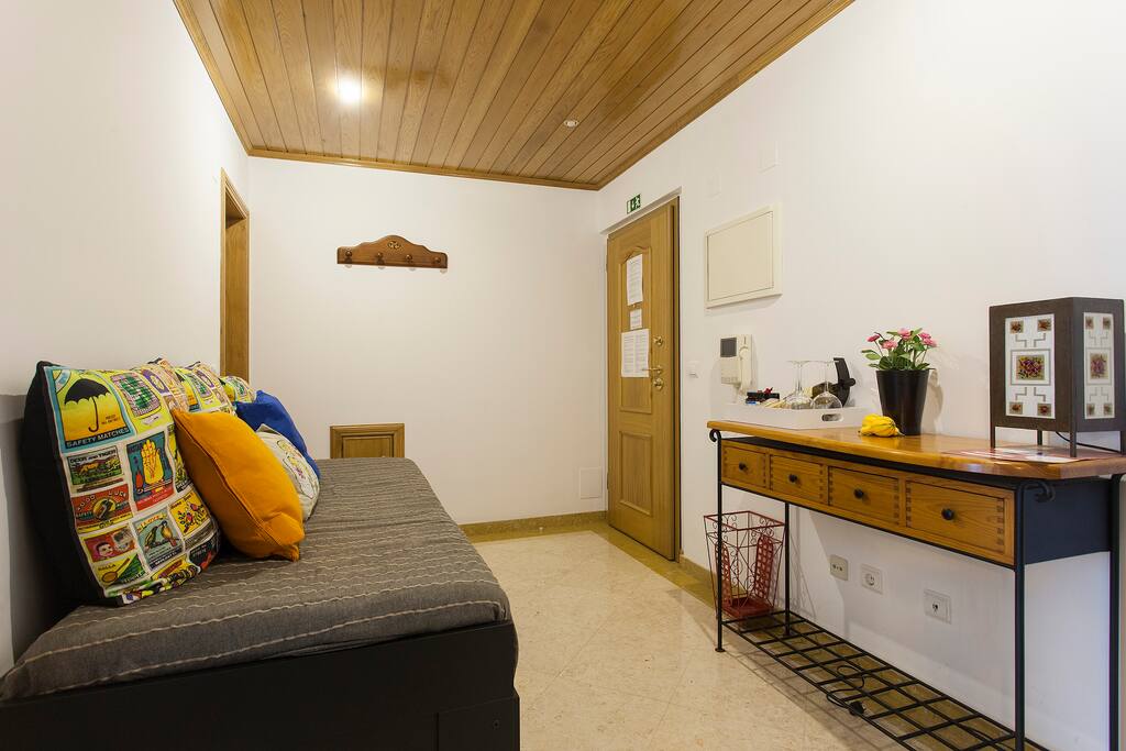 Entrance + sofa bed