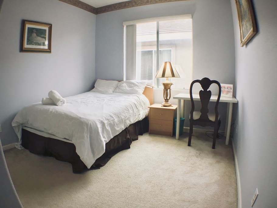 room 4 (can fit an extra twin air mattress of floor mat)