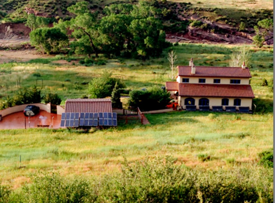 Long View of the Villa and the River