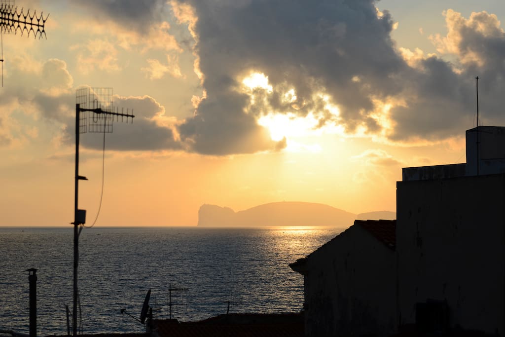 sunset on capo caccia - moving each time