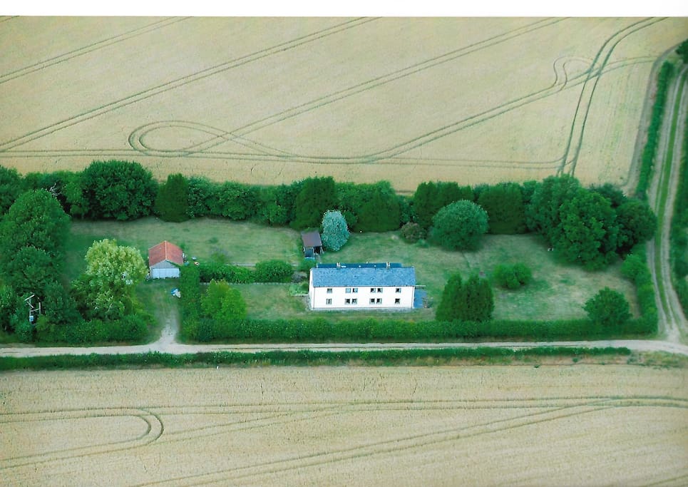 Aerial view from south