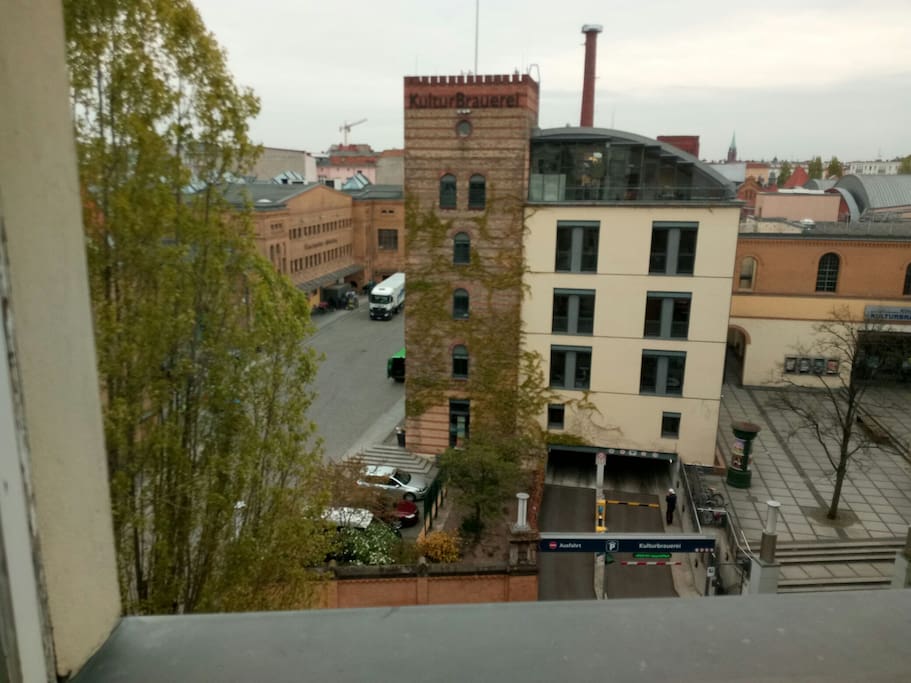 Kulturbrauerei view from the Apartment