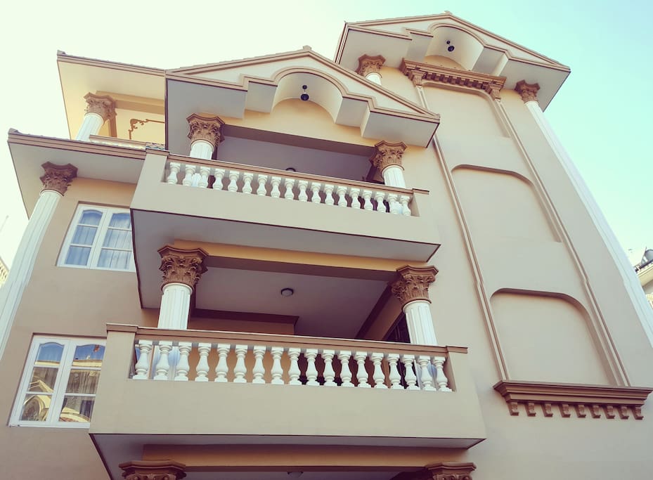 Karma Suites - A Modern Himalayan Lifestyle.
Stupa View Balconies in all floors.
