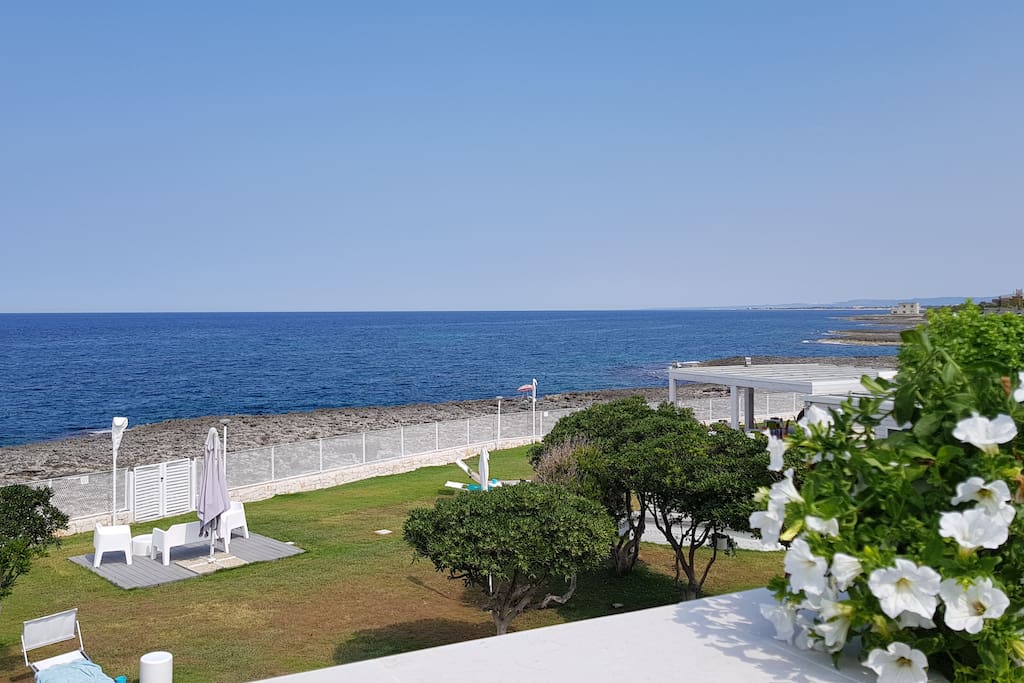 Giardino zona solarium spiaggia