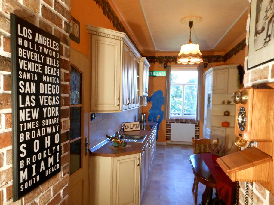 Kitchen/a view from the living room