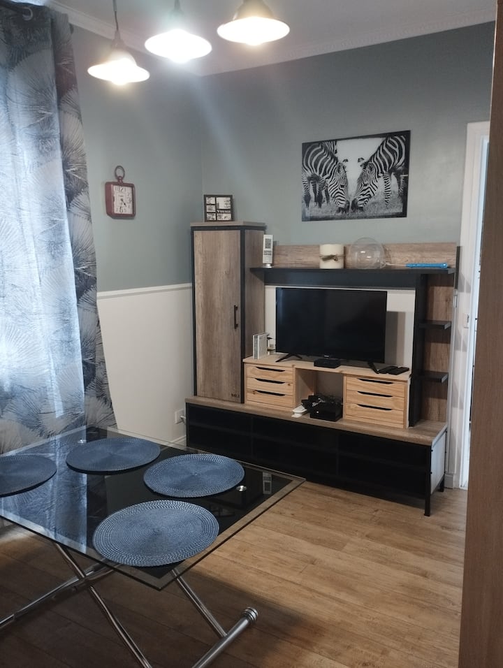 Living room with Netflix