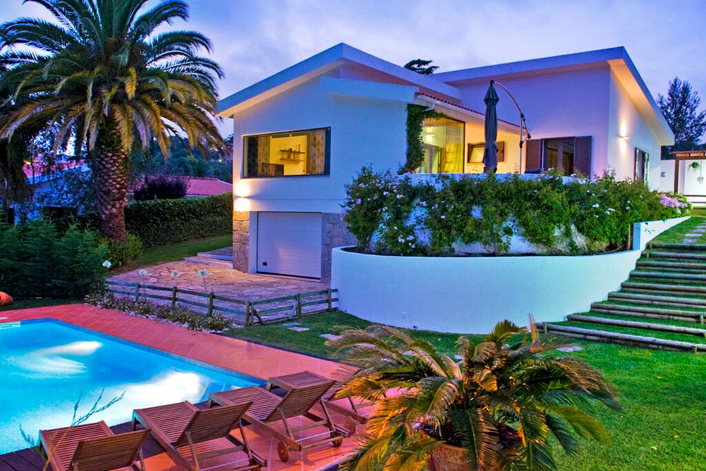 Villa at night